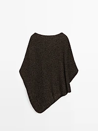 Cape fluide asymétrique en coton mélangé