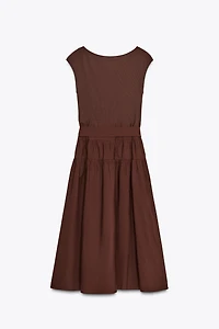 COMBINATION RUCHED DRESS