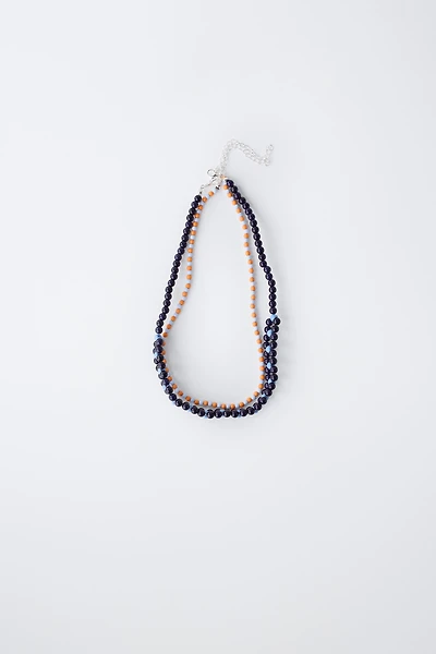 PACK OF TWO BEAD NECKLACES