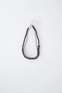 PACK OF TWO BEAD NECKLACES