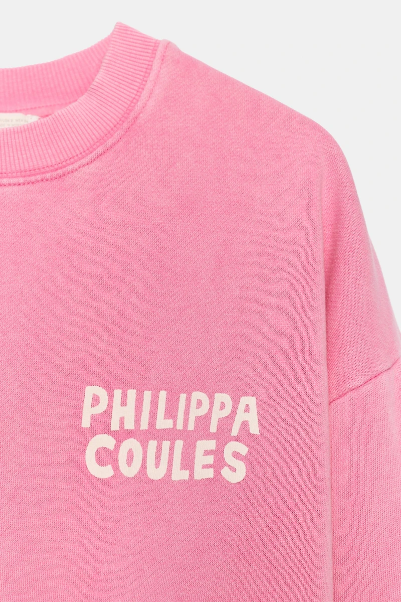 PHILIPPA COULES WASHED EFFECT SWEATSHIRT