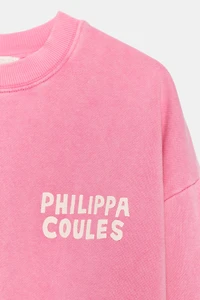 PHILIPPA COULES WASHED EFFECT SWEATSHIRT