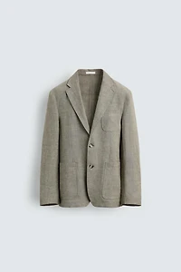 RELAXED FIT TEXTURED BLAZER