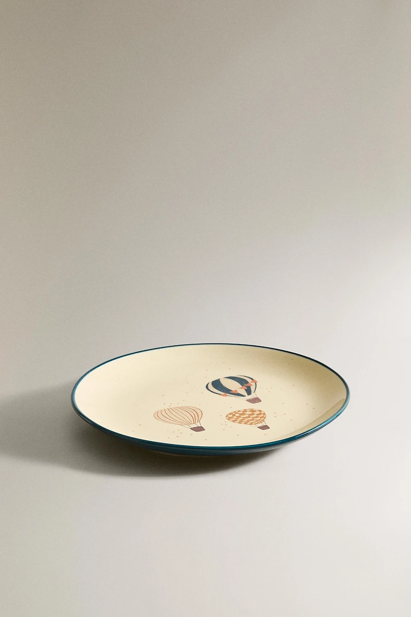 CHILDREN'S CERAMIC BALLOON PLATE