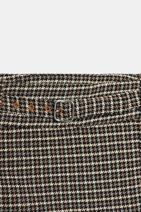 HOUNDSTOOTH BELTED SKORT