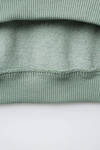 VARSITY TERRY PATCH APPLIQUÉ SWEATSHIRT
