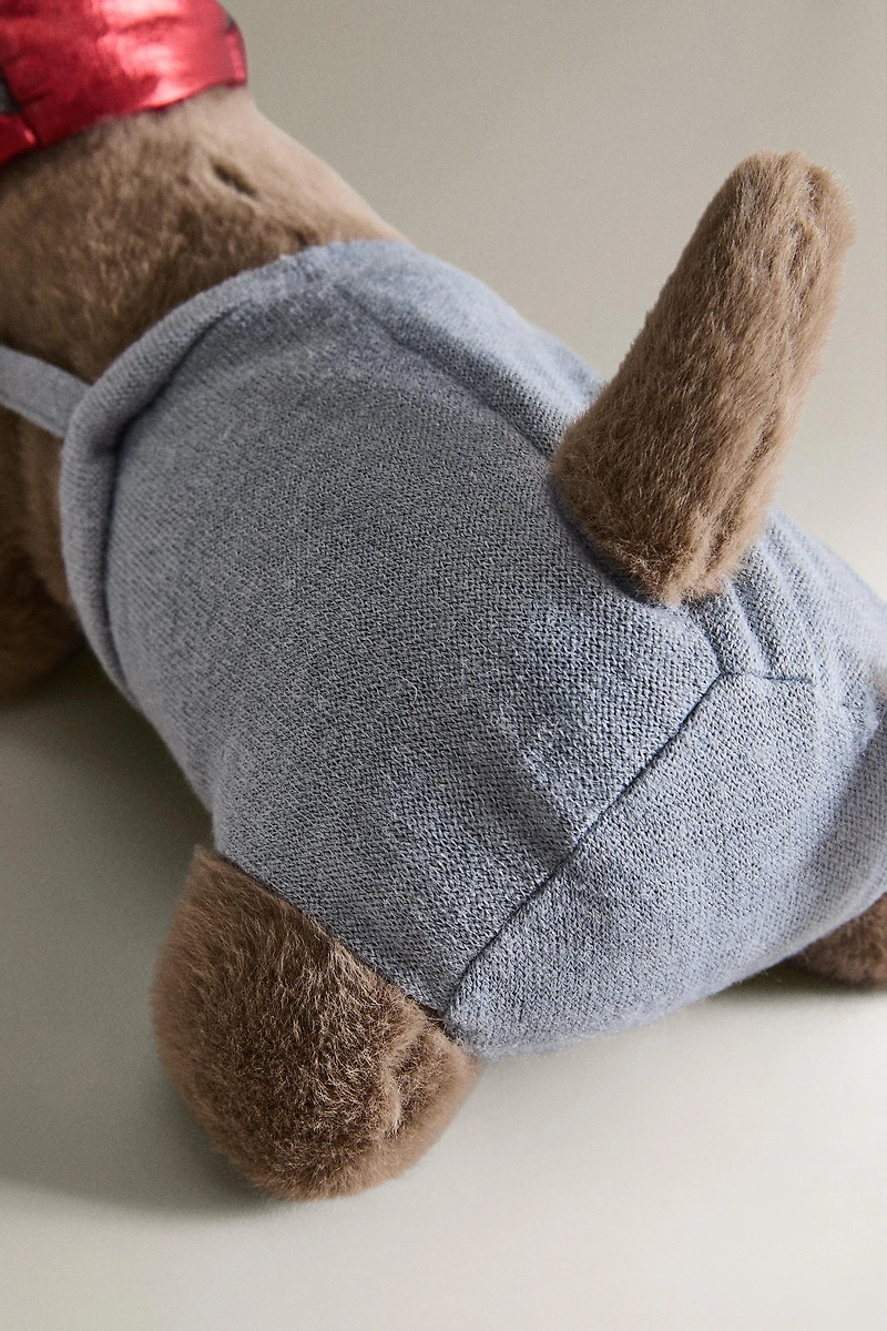 PELUCHE ENFANT CHIEN TECKEL AVIATEUR