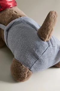 PELUCHE ENFANT CHIEN TECKEL AVIATEUR