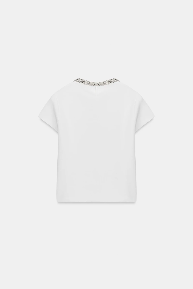JEWEL BEAD KNIT TOP