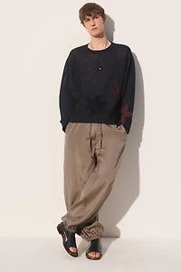RELAXED FIT FLORAL JUMPER