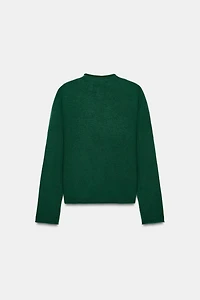 100% CASHMERE MOCK NECK JACKET