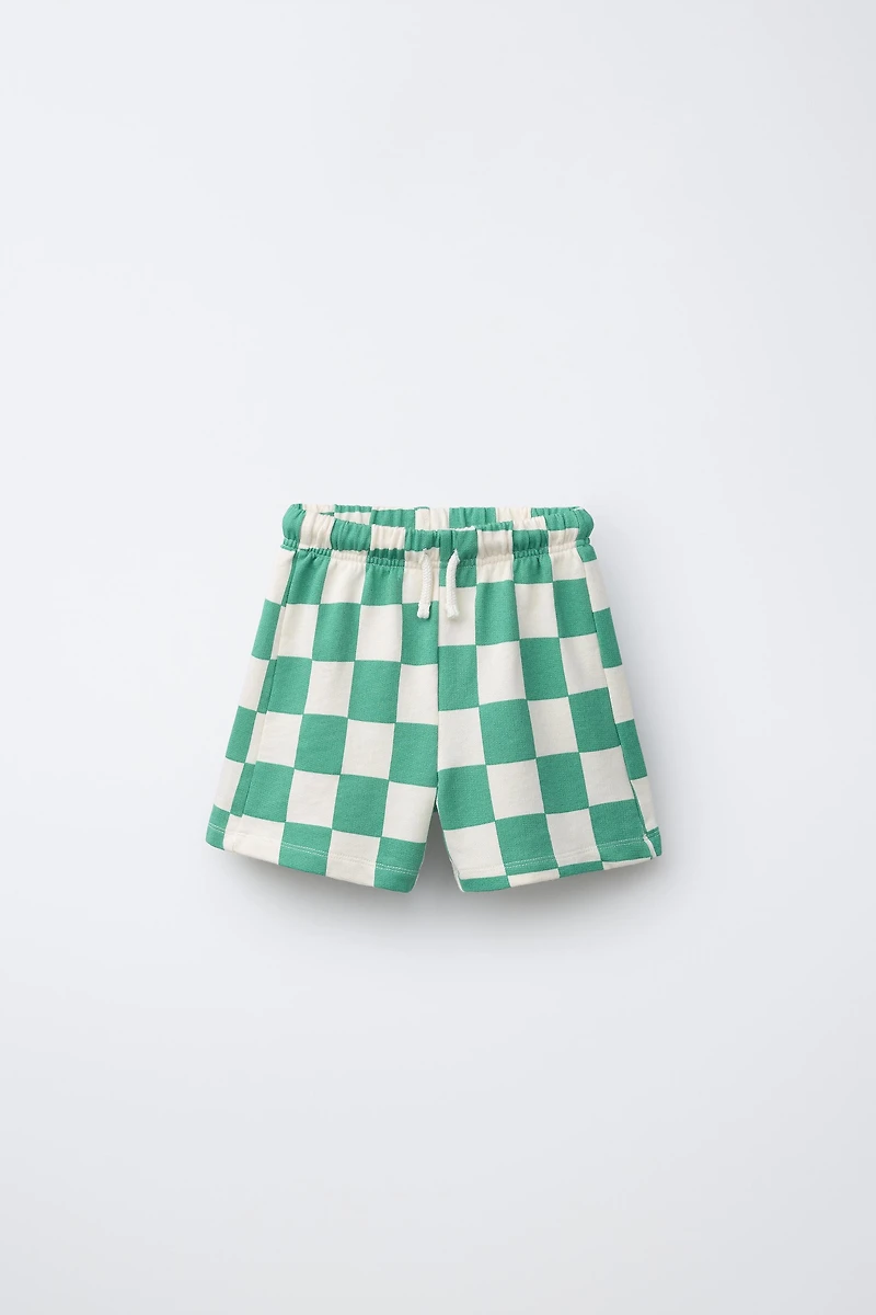 CHECKERBOARD SHORTS