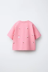 EMBROIDERED FLORAL T-SHIRT