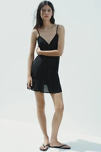 EMBROIDERED SHORT DRESS