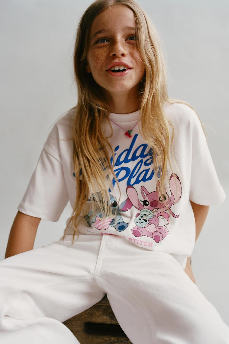 STITCH & ANGEL © DISNEY PRINT T-SHIRT