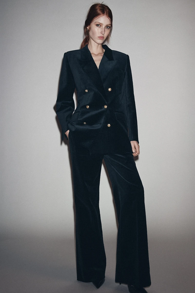 ZW COLLECTION LIMITED EDITION VELVET FLARE PANTS