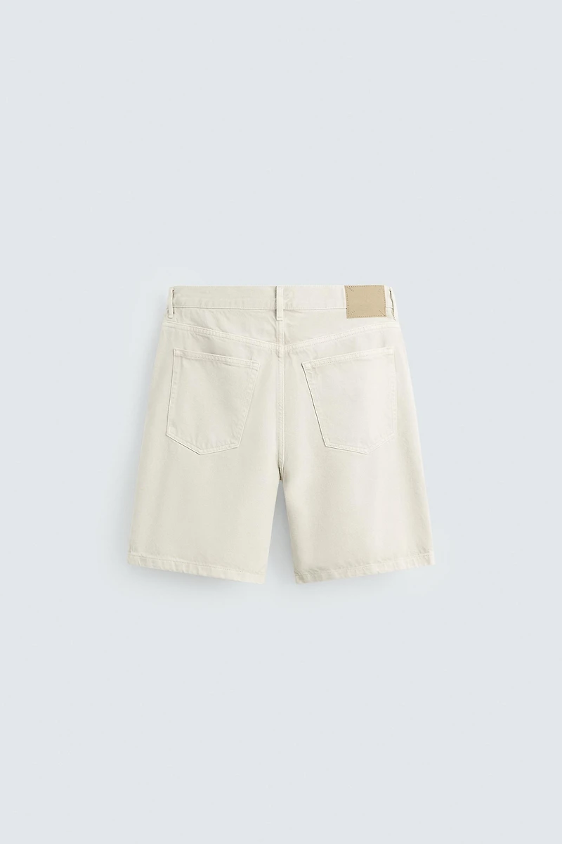REGULAR FIT DENIM SHORTS