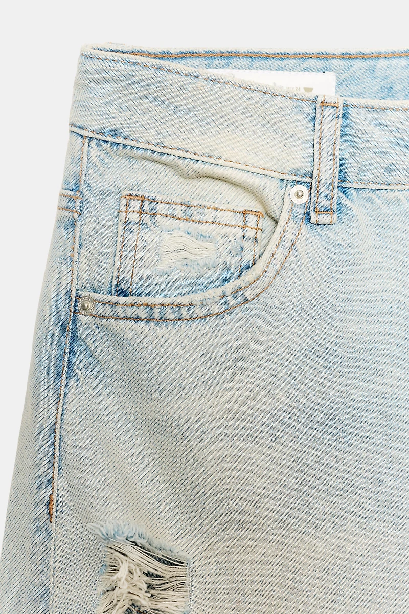 TRF MID-RISE BAGGY JEANS
