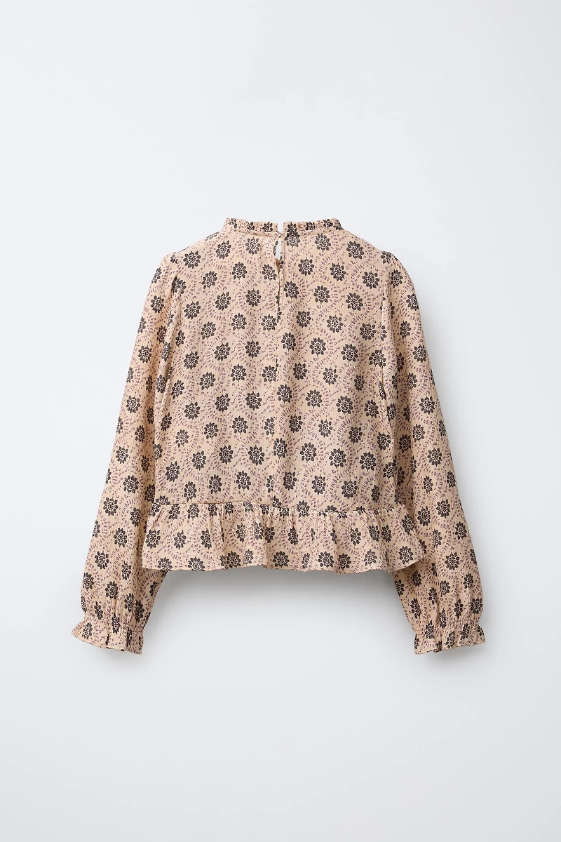 PRINTED ELASTICIZED TOP