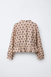 PRINTED ELASTICIZED TOP