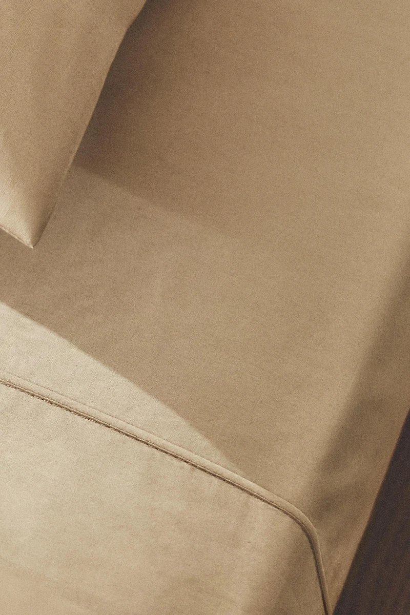 PERCALE COTTON FLAT SHEET ( THREAD COUNT