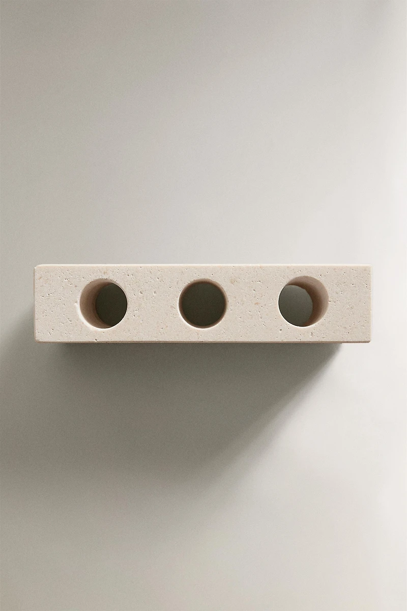 SUPPORT BROSSE À DENTS MARBRE BLANC