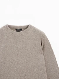 100% cashmere oversize knit sweater