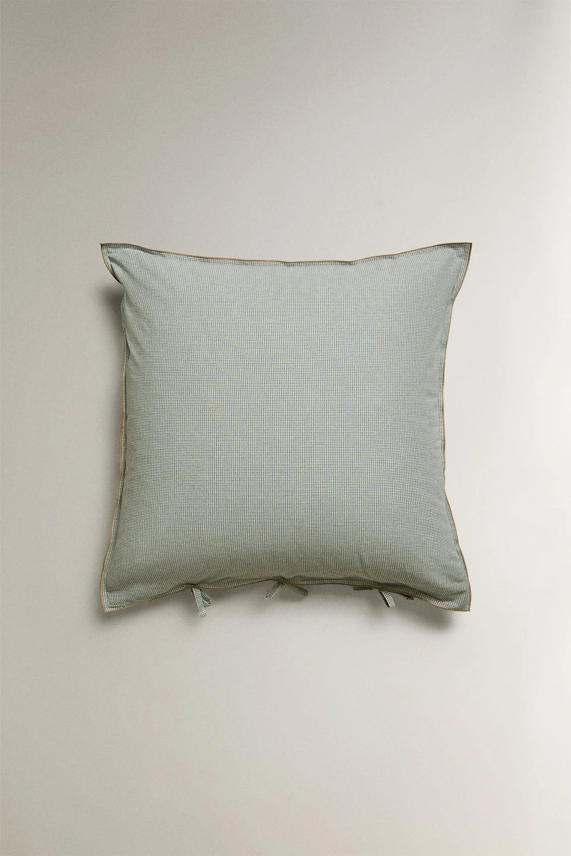 KATHARINE POLE MINI CHECK PILLOWCASE