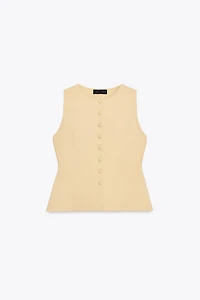 BUTTON KNIT VEST