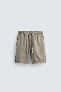 WASHED RELAXED FIT SHORTS