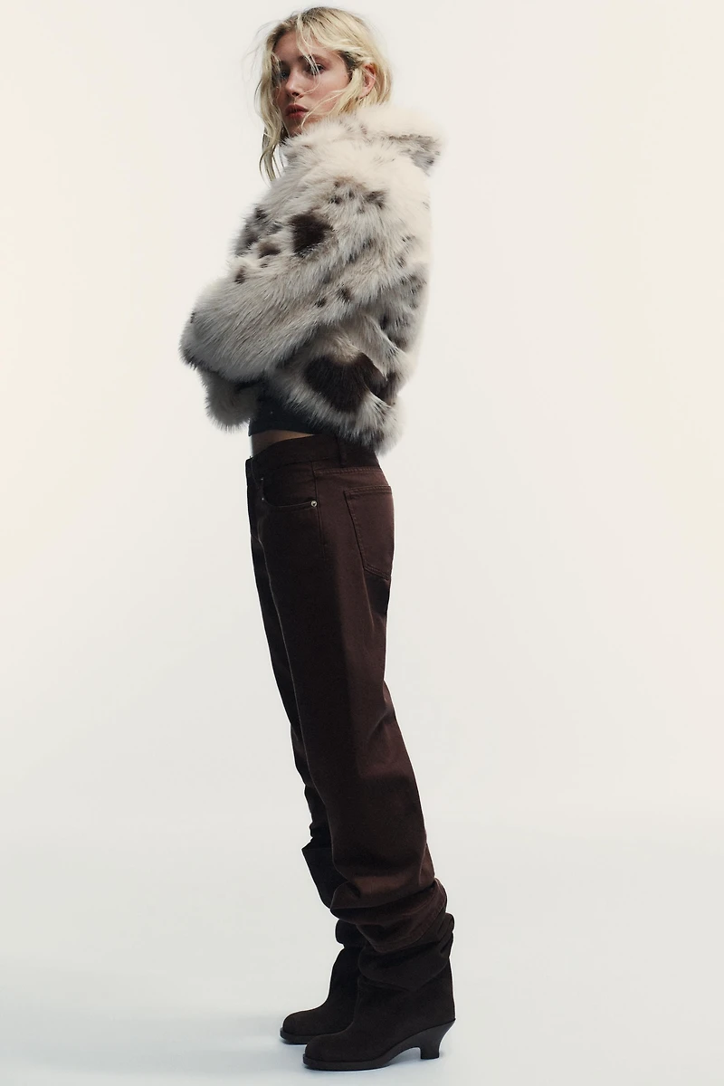 TRF WIDE LEG LOW RISE JEANS