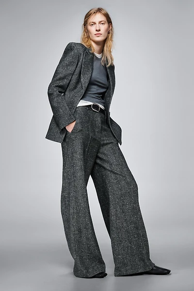 ZW COLLECTION STRAIGHT-LEG WOOL PANTS