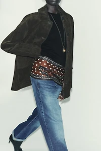 POLKA DOT PRINT SATIN SCARF