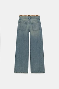 Z1975 LOOSE FIT MID-RISE CROCHET JEANS