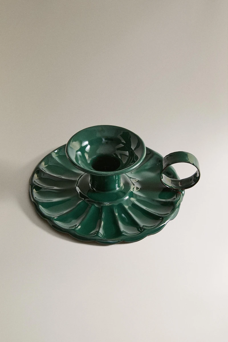 PALMATOIRE FER ASSIETTE ONDULÉE NOËL