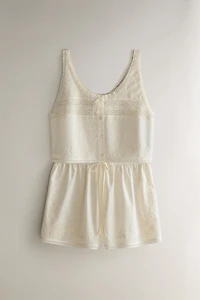 LACE COTTON SHORTS