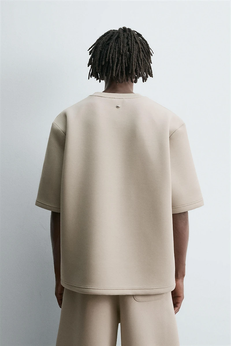 SWEAT EFFET NÉOPRÈNE CLOU