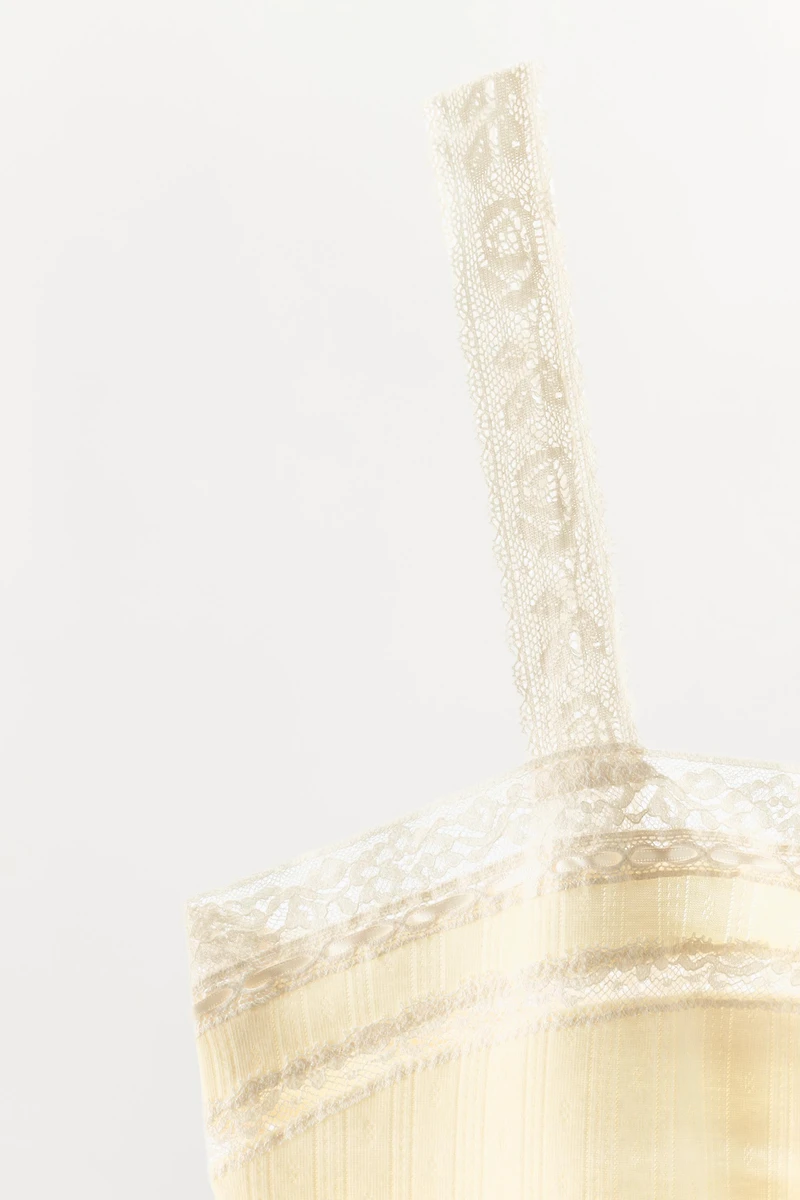 POINTELLE LACE TOP