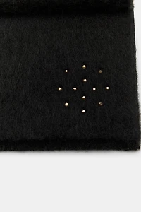 ÉCHARPE AVEC LAINE ET STRASS