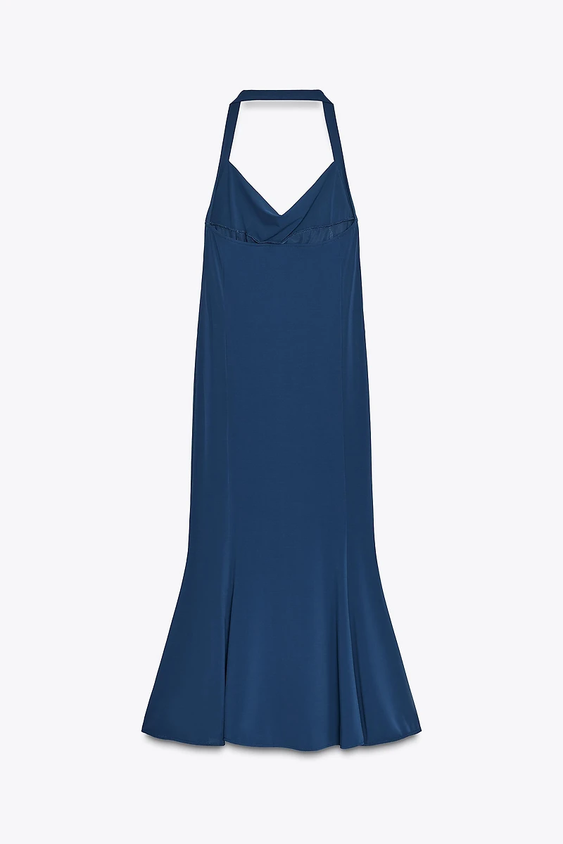 FLOWY HALTER DRESS