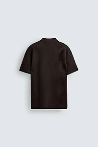TEXTURED POLO SHIRT
