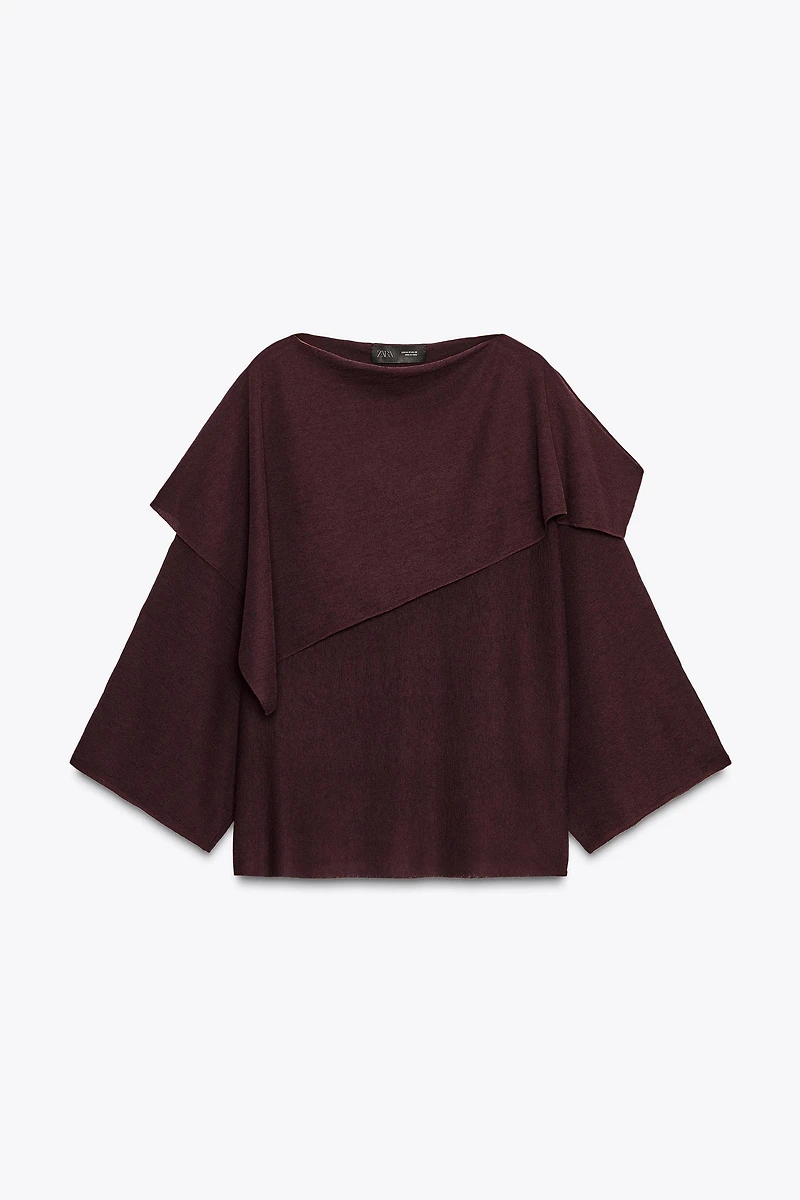 TOP SUPERPOSITION EN MAILLE UNIE