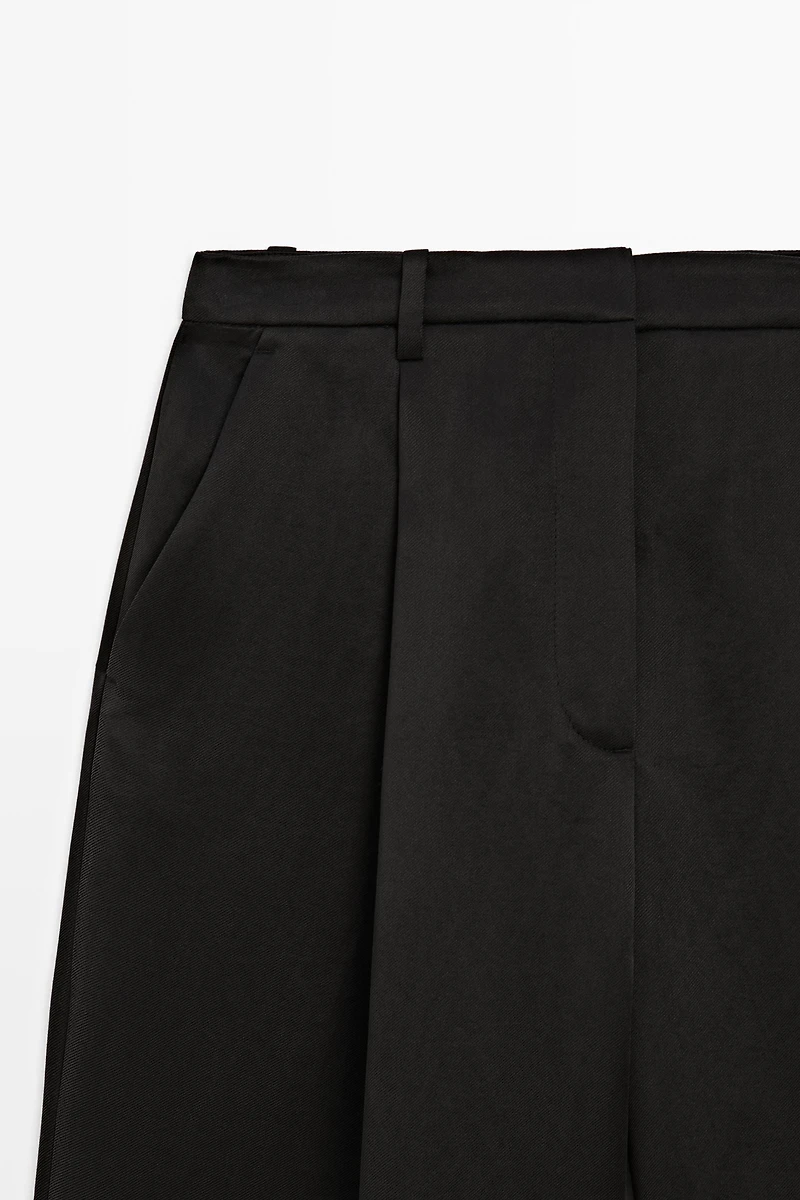 Pantalon fluide plissé