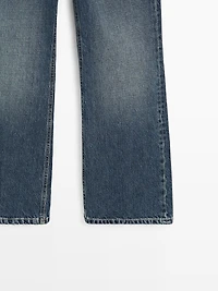 Jean flare cropped taille moyenne