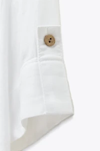 CHEMISE COURTE EN LIN