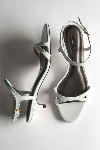 Sandale cuir talon bas