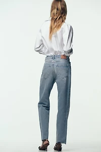 Z.09 STRAIGHT ANKLE HIGH WAIST CROSSOVER JEANS