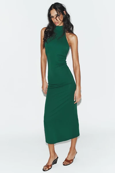 MIDI HALTER DRESS