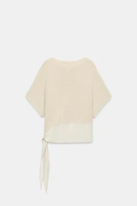 COMBINED KNIT TIE TOP