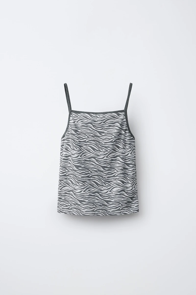 ZEBRA PRINT TOP
